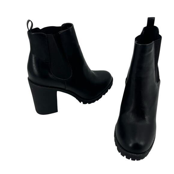 Soda Y2K Chunky Chelsea Womens Boots Sz 9 Lug Sole Grunge Ankle Punk Edgy Street - Picture 2 of 12